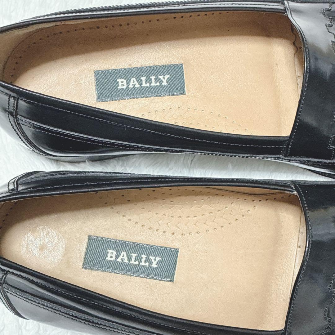 BALLY バリー タッセルローファー 黒 25.5cm EEE 美品