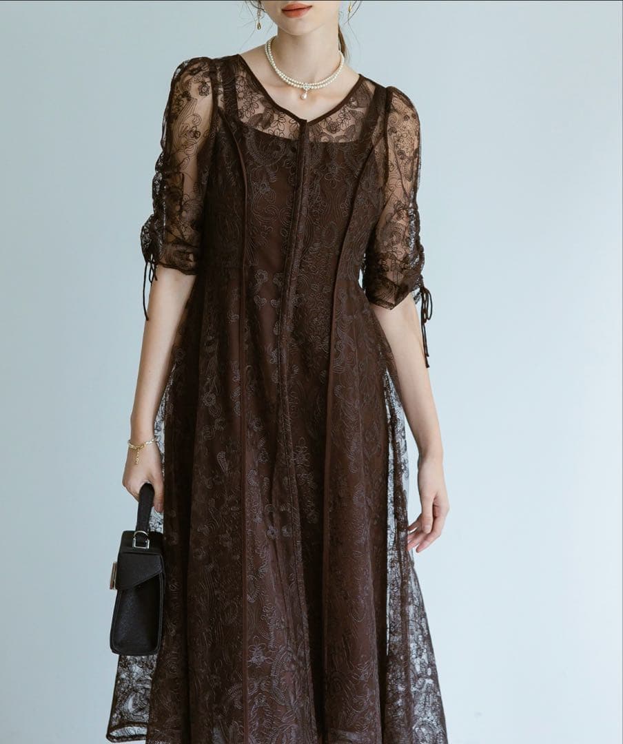 【セール中】Dorry doll エンブロイダリーレイヤードドレス