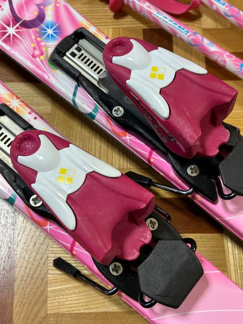 KAZAMA 子供用スキーセット　96cm ブーツ2足付