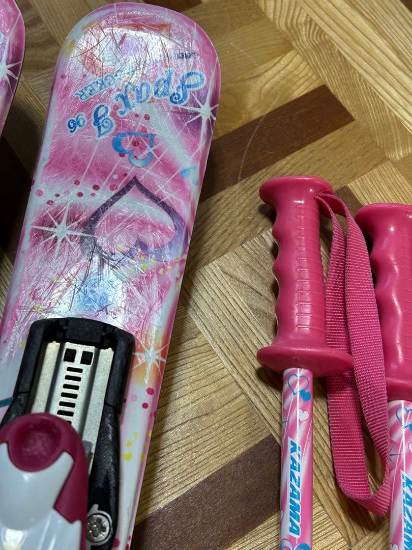 KAZAMA 子供用スキーセット　96cm ブーツ2足付