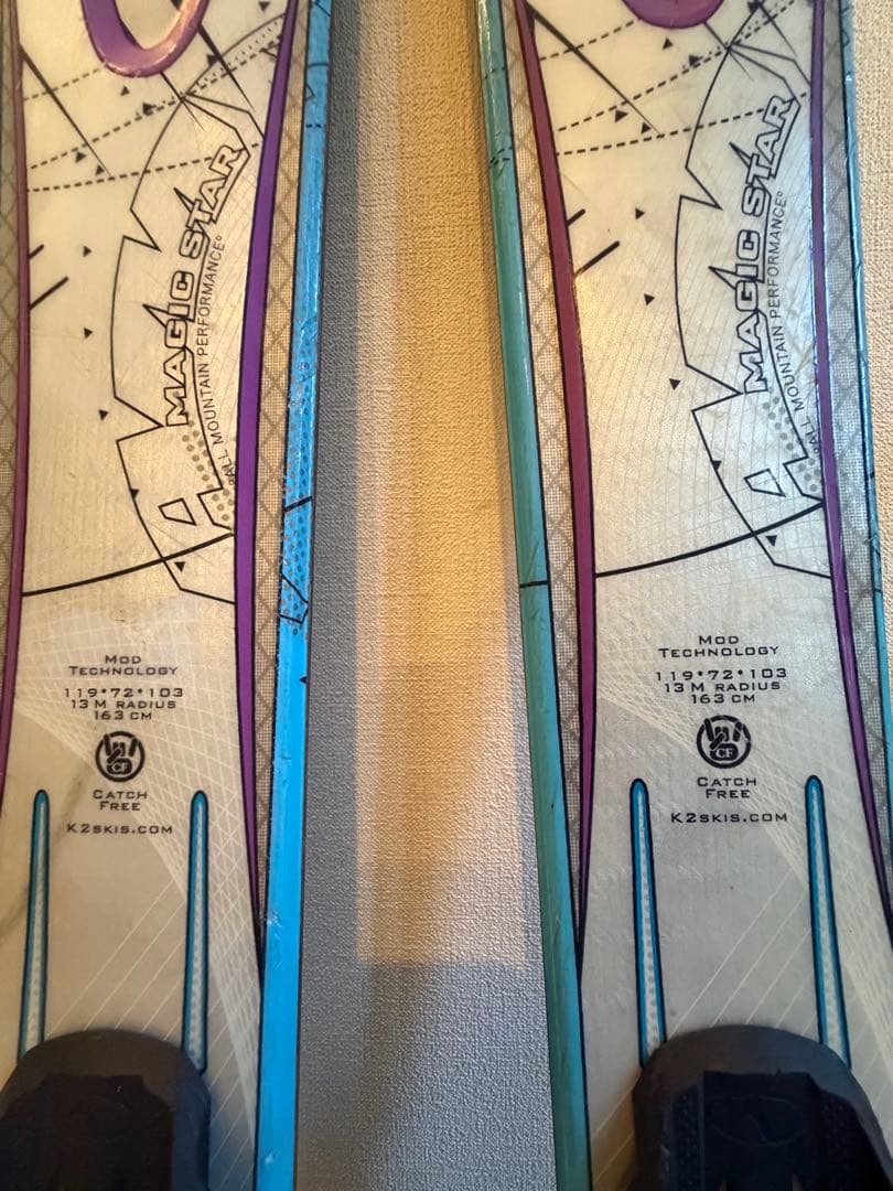 K2 163㎝ スキー板とストックセット