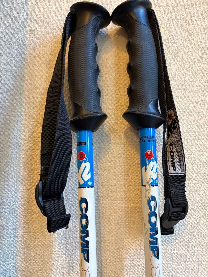 K2 163㎝ スキー板とストックセット