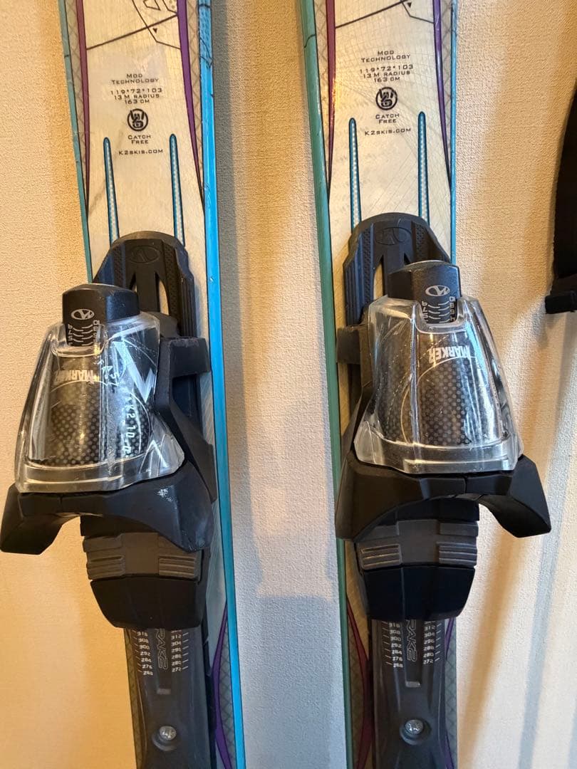 K2 163㎝ スキー板とストックセット