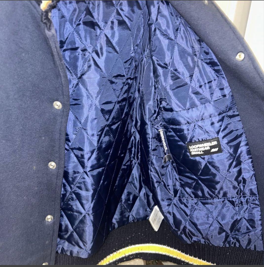 か*う様 T*4様 【希少】loopwheeler ワッペン スタジャン 袖レザ