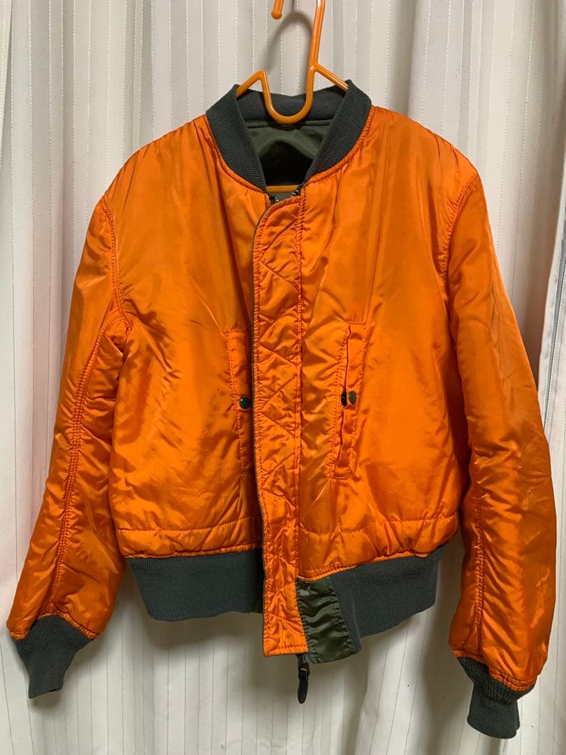 ALPHA. MA1. 90s. MADE. IN. USA カーキーMサイズ