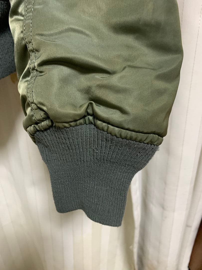 ALPHA. MA1. 90s. MADE. IN. USA カーキーMサイズ