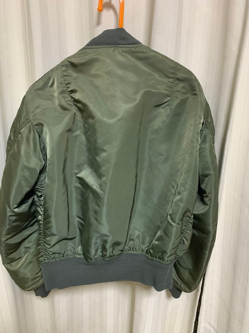 ALPHA. MA1. 90s. MADE. IN. USA カーキーMサイズ