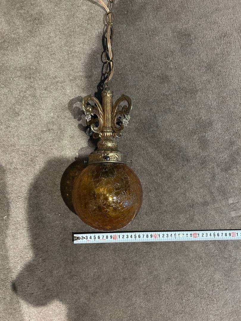 シャンデリアランプ オレンジ