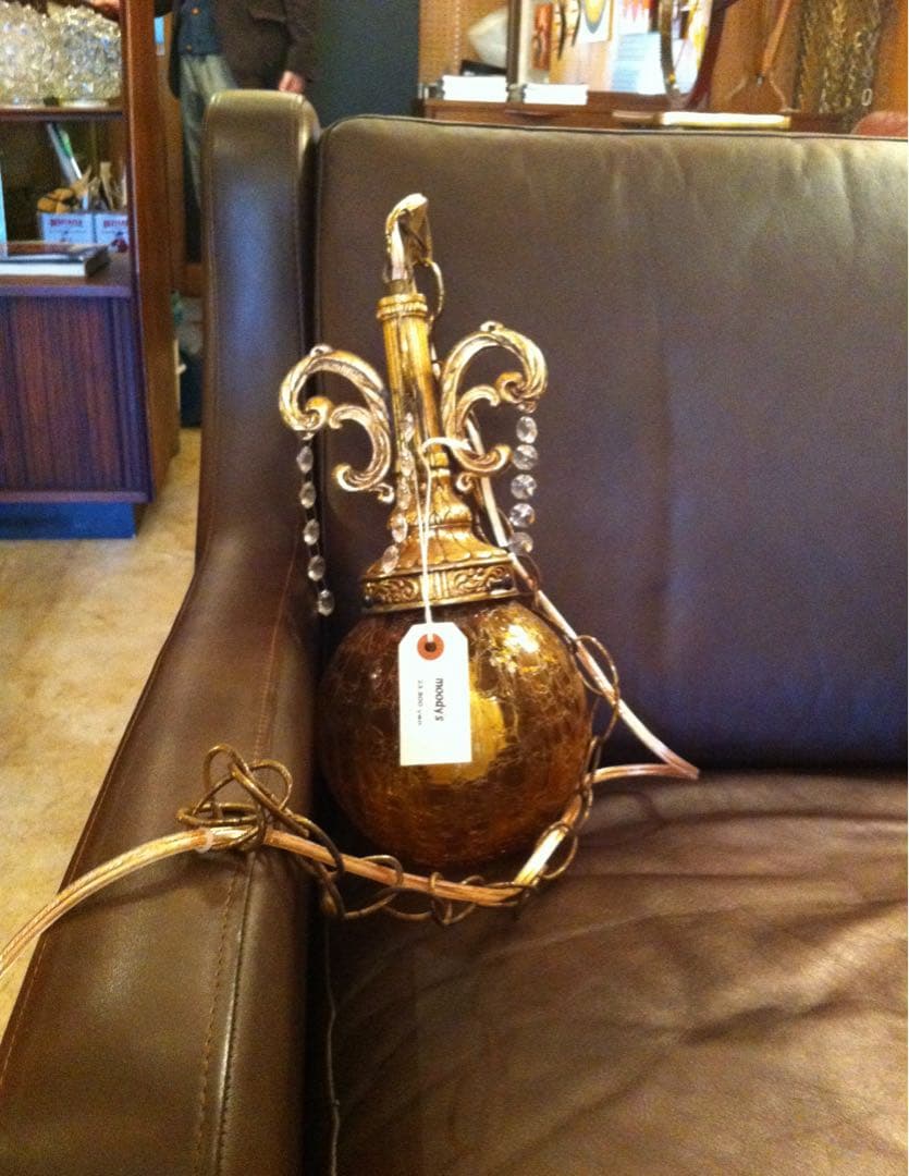 シャンデリアランプ オレンジ