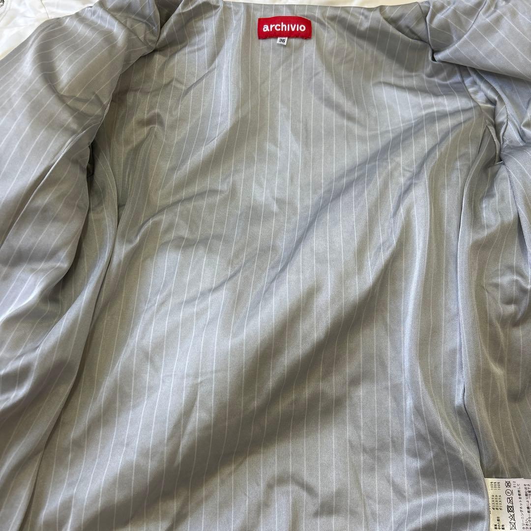 archivio ジャケット サイズ36 ホワイト/ブラック