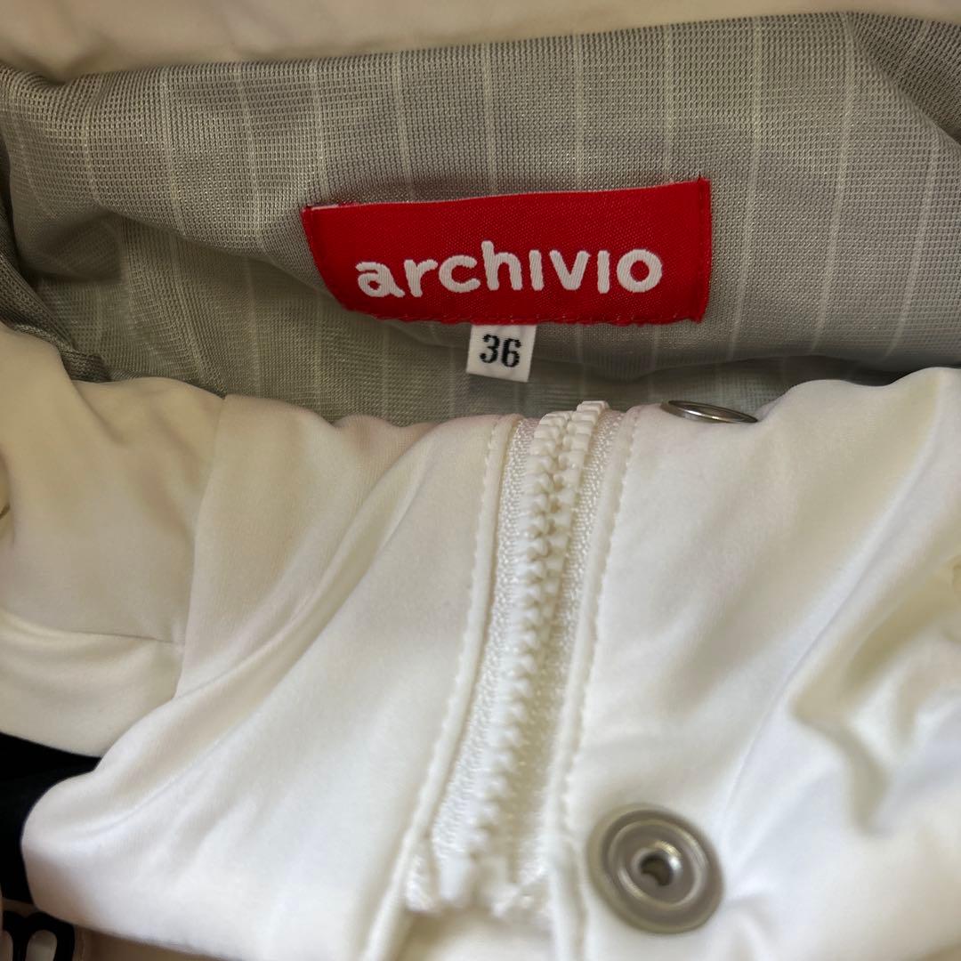 archivio ジャケット サイズ36 ホワイト/ブラック