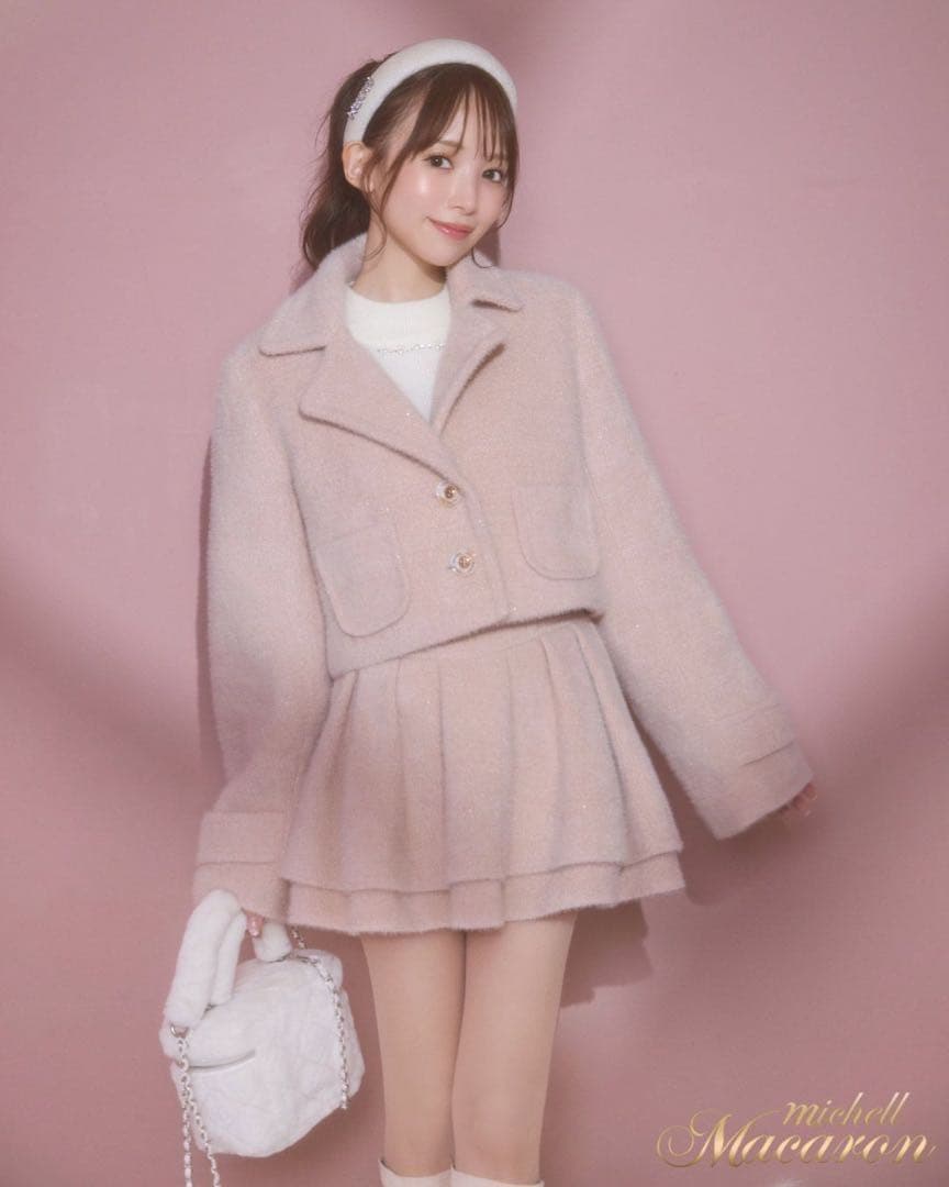 ミシェルマカロン 美脚ツイードセットアップ