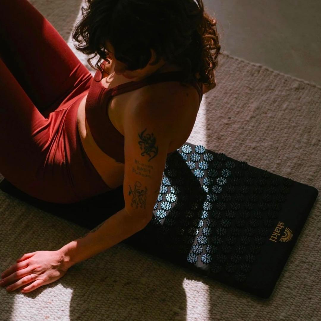 【正規品】新品　シャクティマット＆ピローセット　ブラック　オリジナル　レベル2