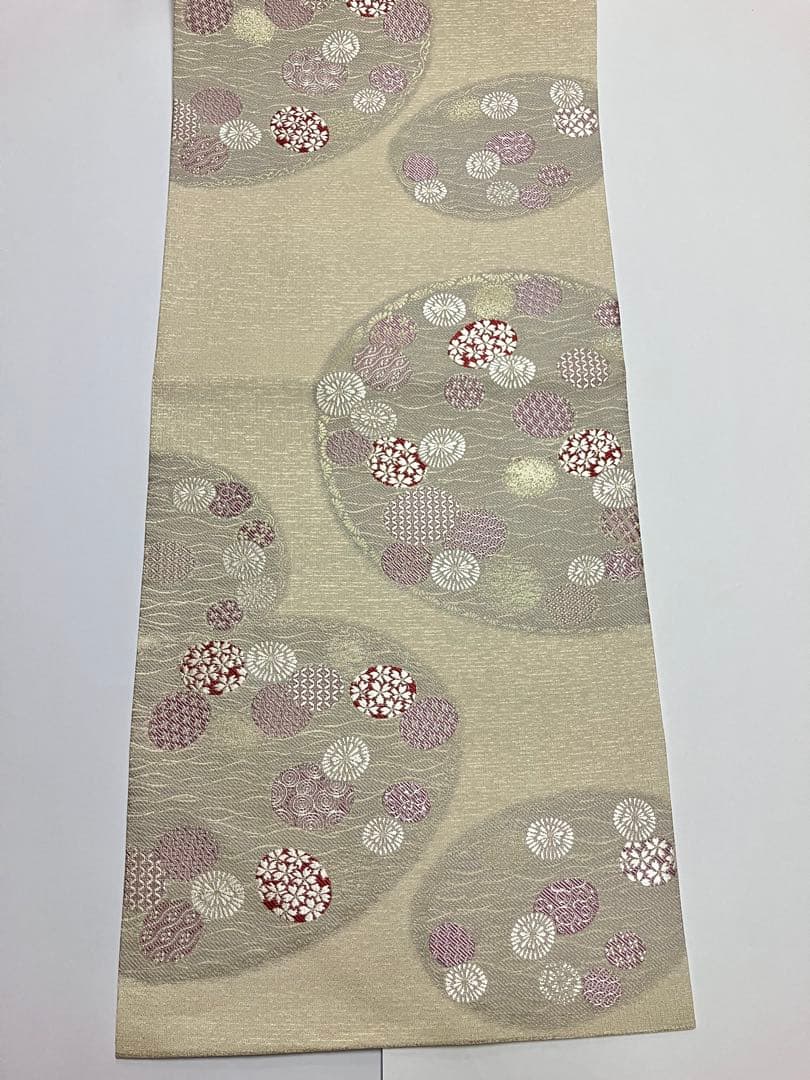 専用です　お仕立て上がり名古屋帯　新品未使用品　正絹　西陣織　No.340