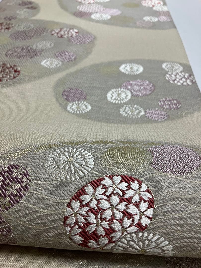 専用です　お仕立て上がり名古屋帯　新品未使用品　正絹　西陣織　No.340