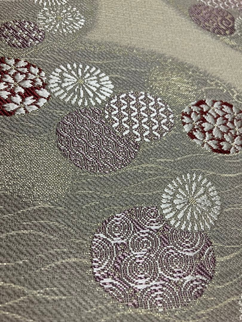 専用です　お仕立て上がり名古屋帯　新品未使用品　正絹　西陣織　No.340