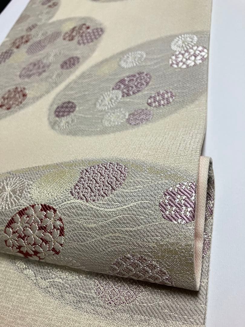 専用です　お仕立て上がり名古屋帯　新品未使用品　正絹　西陣織　No.340