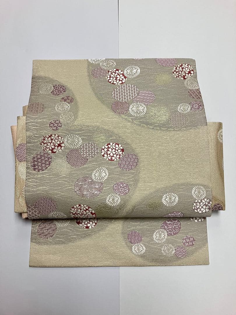 専用です　お仕立て上がり名古屋帯　新品未使用品　正絹　西陣織　No.340