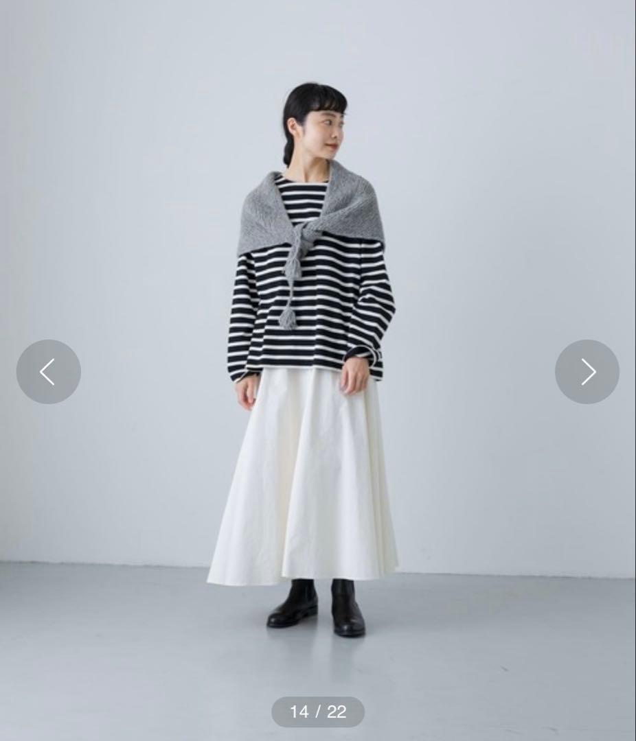 ＊新品　タグ付き＊　24AW かぐれ　ペルータッセルストール　ライトブルー