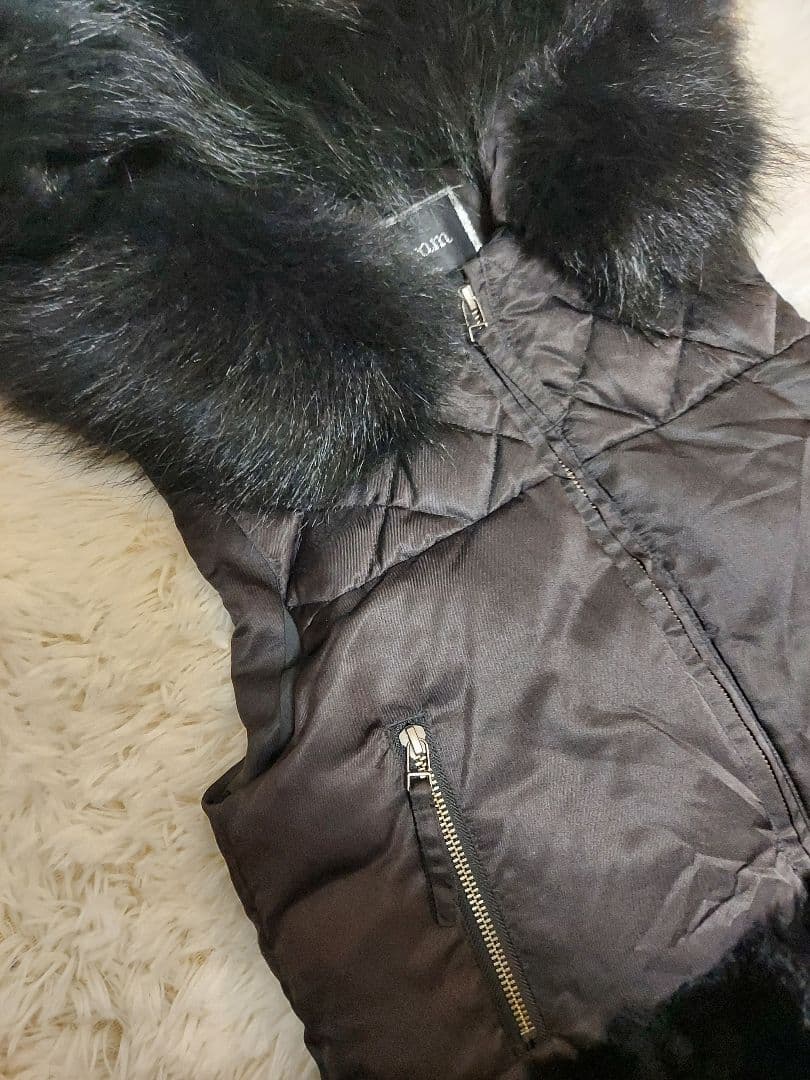 ダイアグラム グレースコンチネンタル/ブラック キルティングダウンベスト