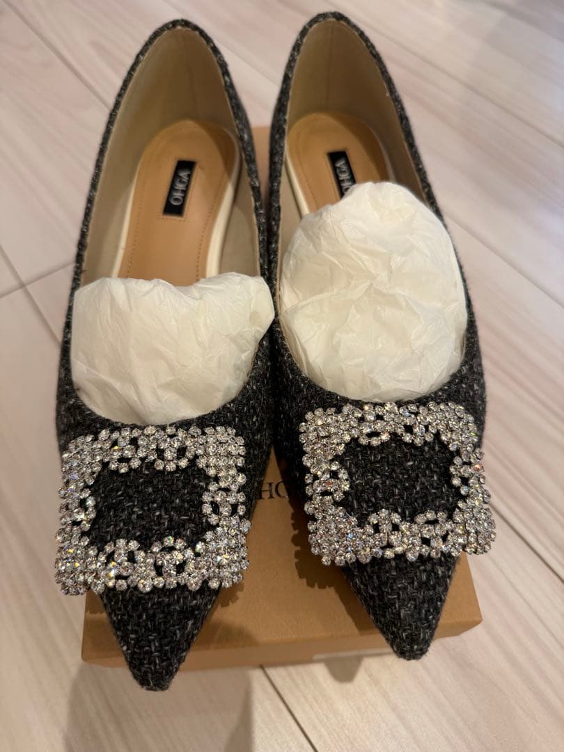 OHGA⟡.·ツィードバレエシューズ♡