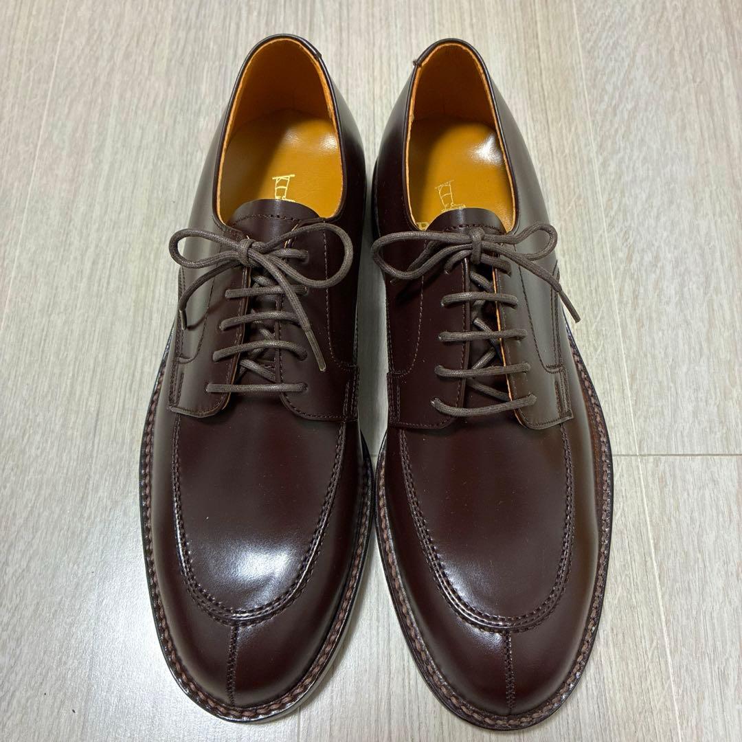 【新品未使用】REGAL リーガル 外羽根 Uチップ ダークブラウン25cmEE