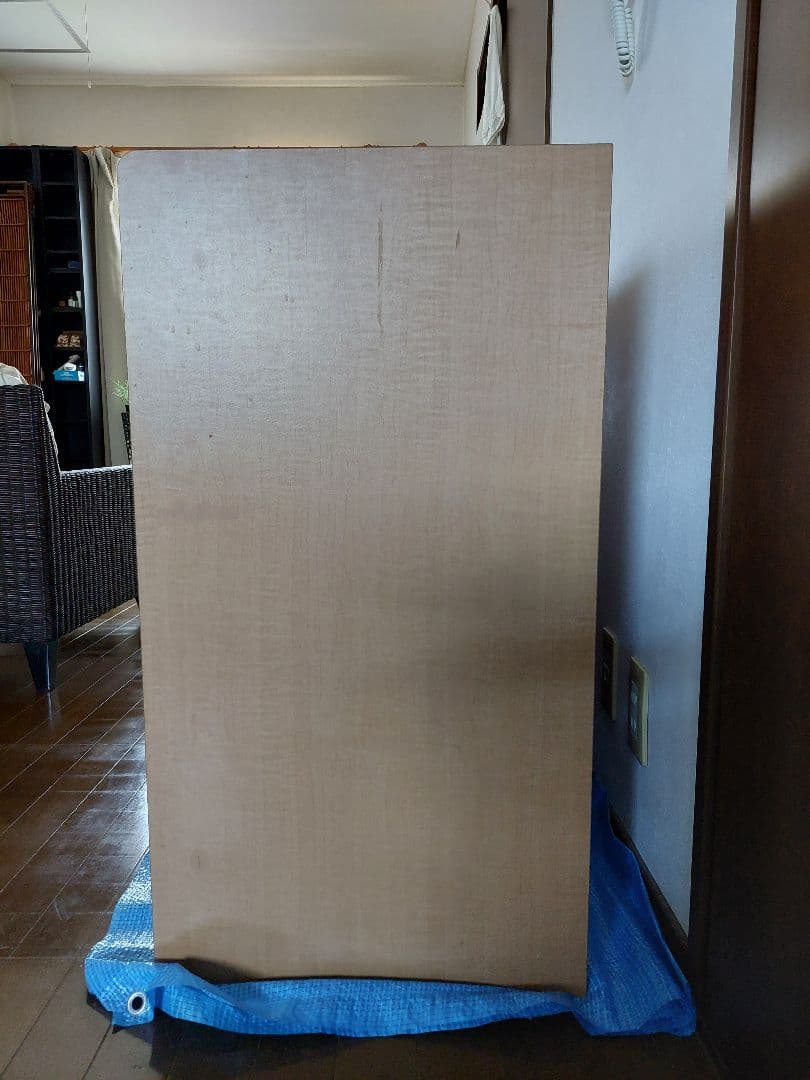 木製キッチンカウンター 3段引き出し付き