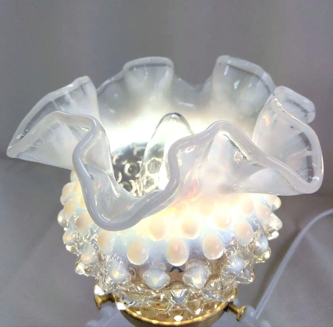 VTG フェントン フレンチ オパールセント ホブネイル ランプ