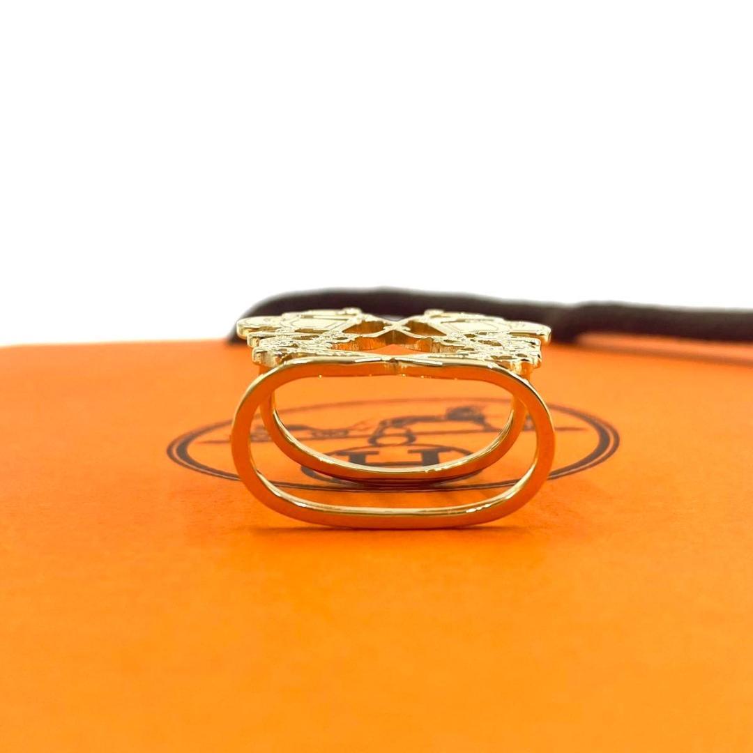 エルメス◎HERMES スカーフリング 70用 ブリッド ドゥ ガラ ゴールド