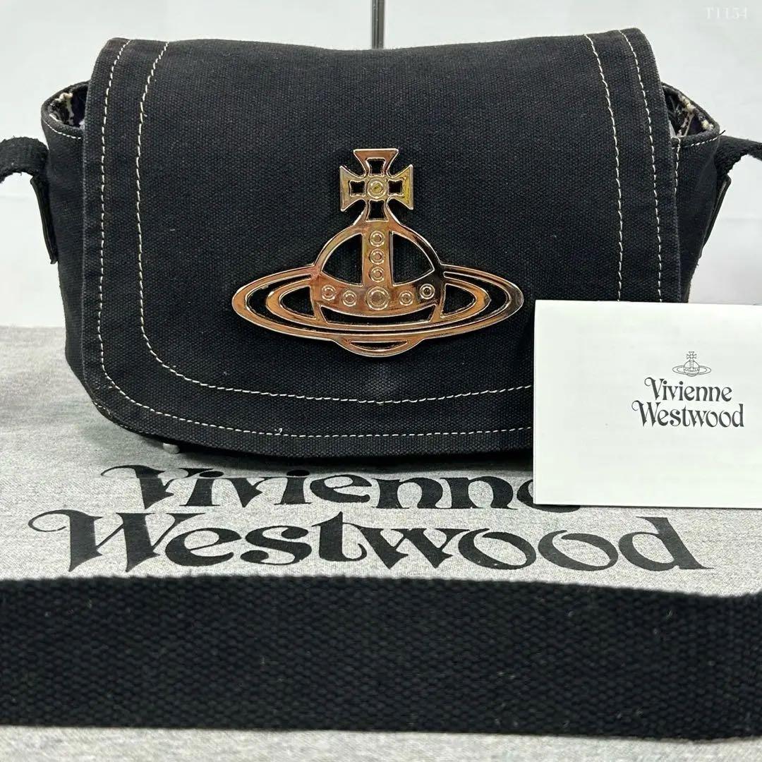 Vivienne Westwood ブラック ショルダーバッグ
