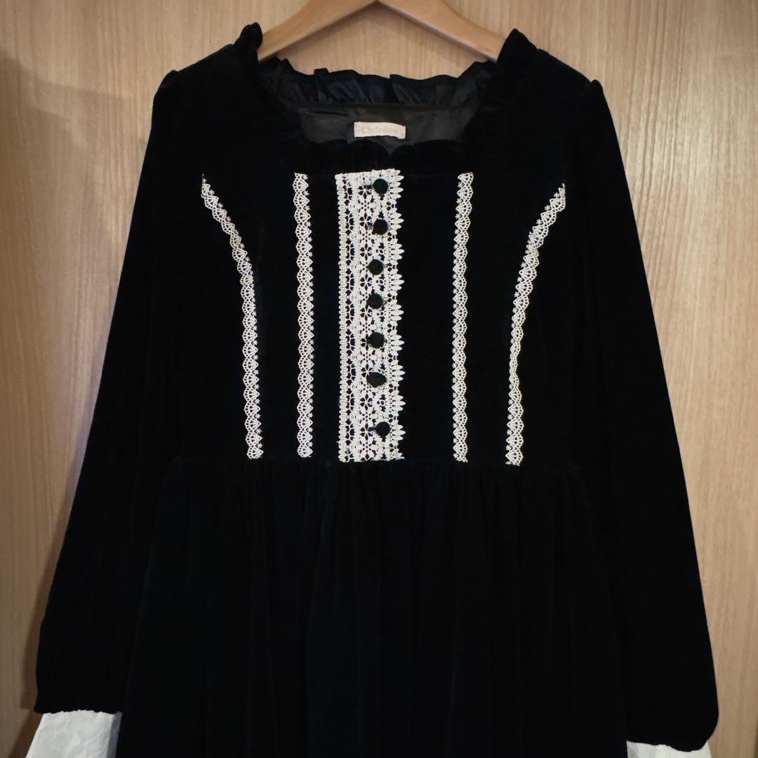 Chalmiere (axes kawaii)ウィンターワンピース 黒