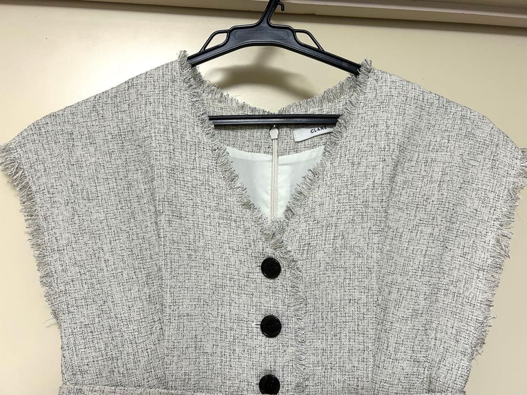 ◎美品◎クラネ　ツイードフリンジオールインワン　サイズ:0 正規品