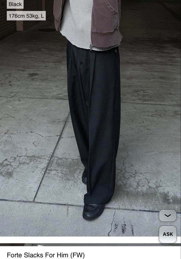 OHOTOROオートロ　Forte Slacks For Him(FW) Ｌ