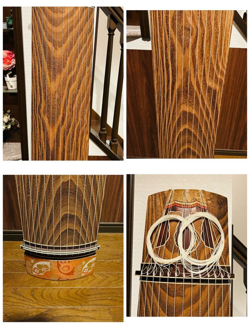 【良品】琴　和楽器　弦楽器 13弦 和琴 木製 13弦琴 ⑤