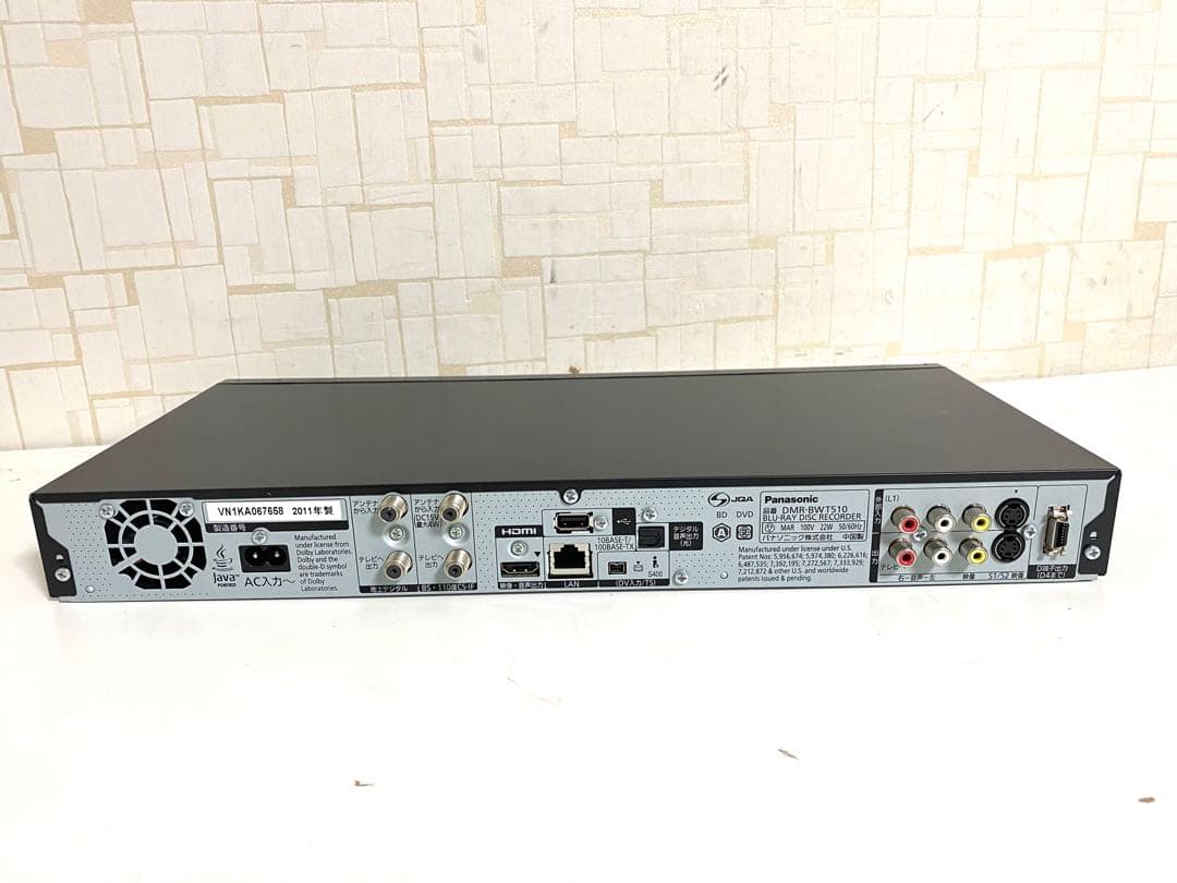 Panasonic DMR-BWT510 ブルーレイレコーダー 2011年製