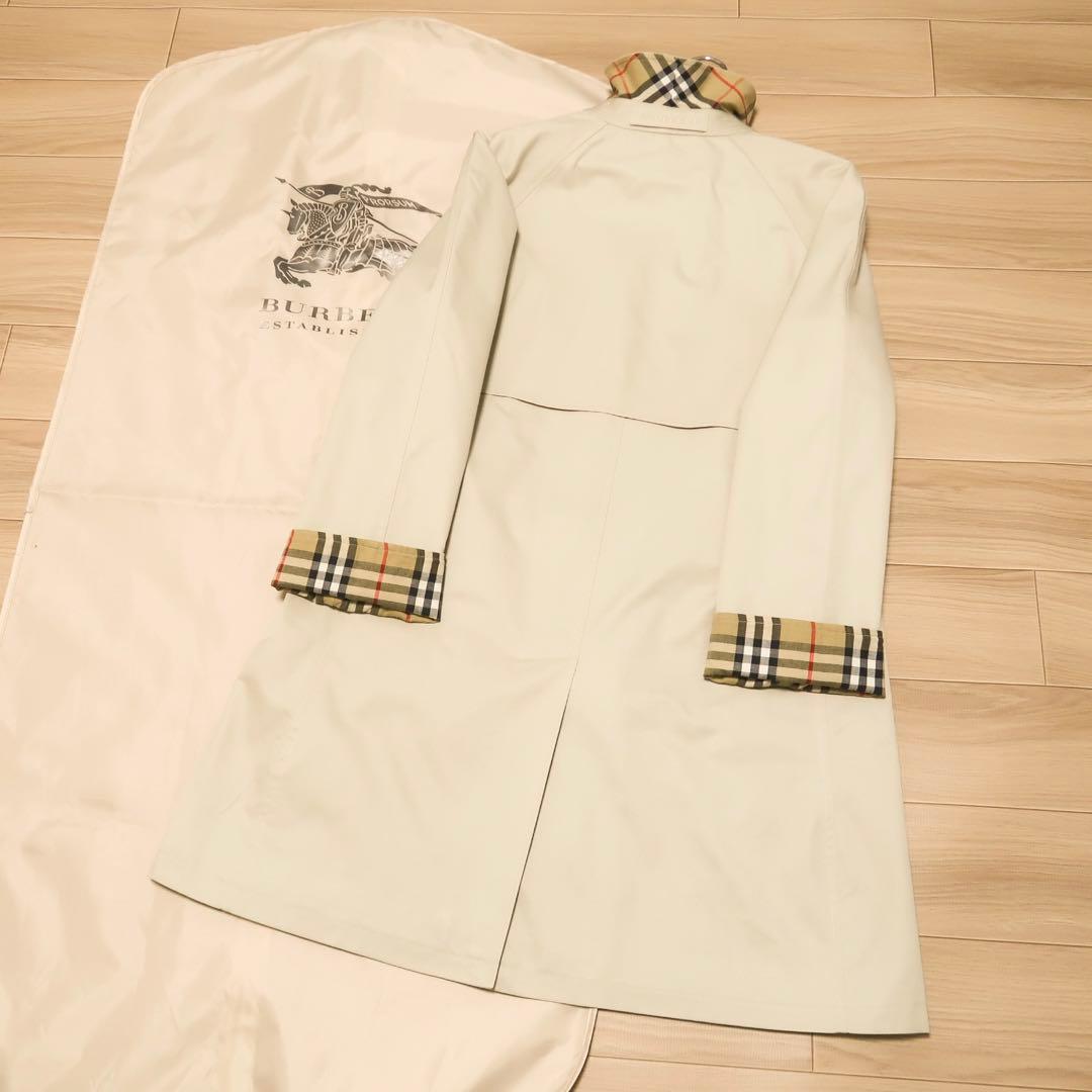 極美品 英国製 BURBERRY LONDON ステンカラーコート バーバリー