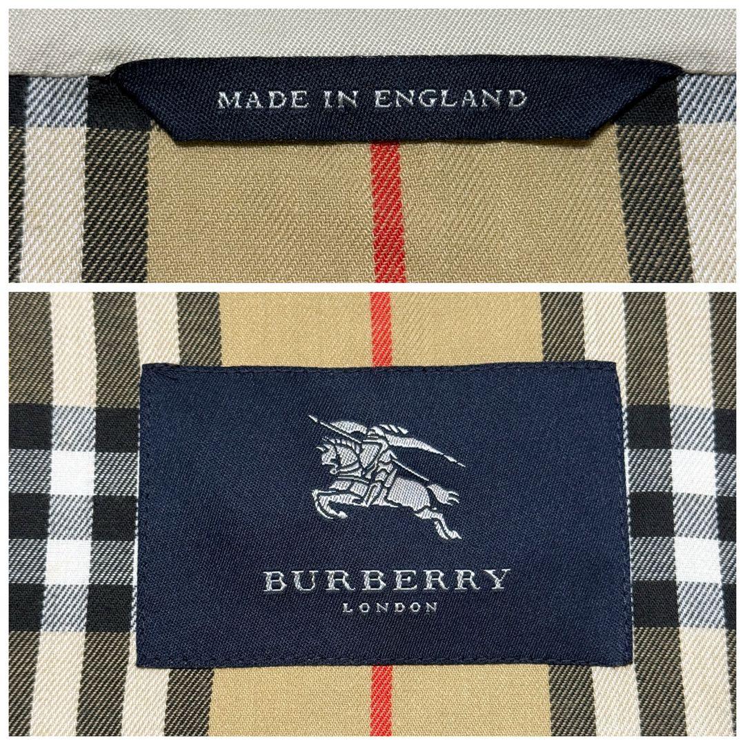 極美品 英国製 BURBERRY LONDON ステンカラーコート バーバリー