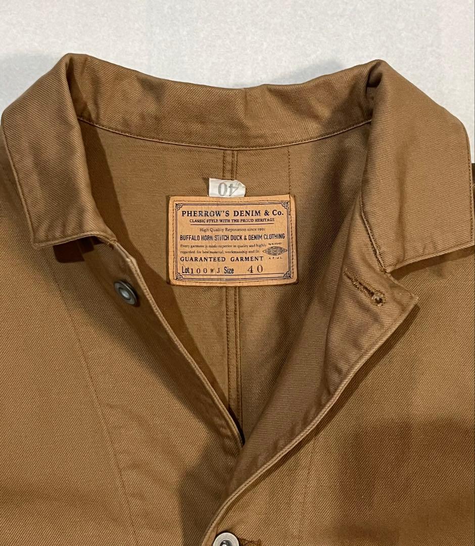 Pherrow's チノクロスカバーオール　サイズ40