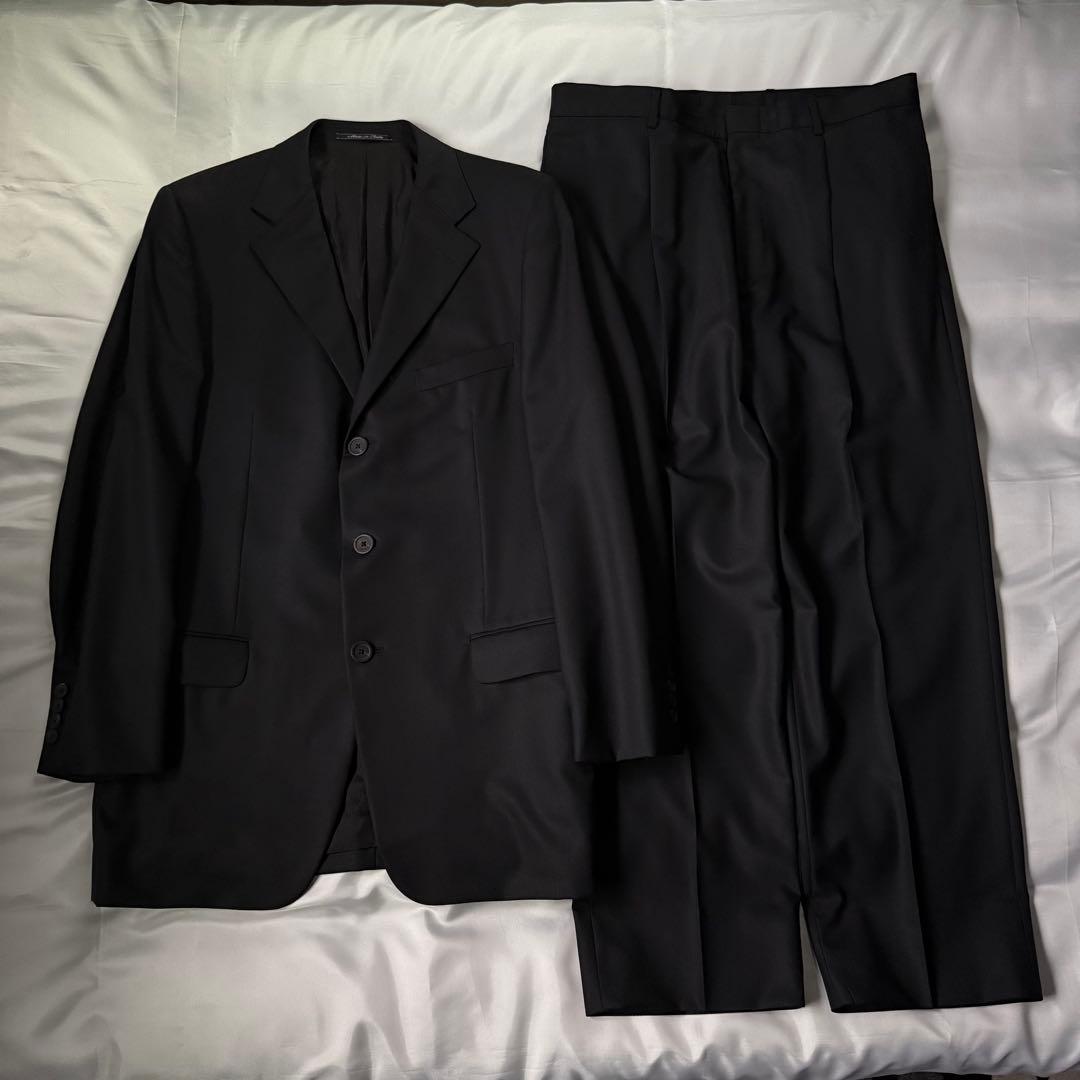 90s 00s GIANNI VERSACE ブラック ウール セットアップ