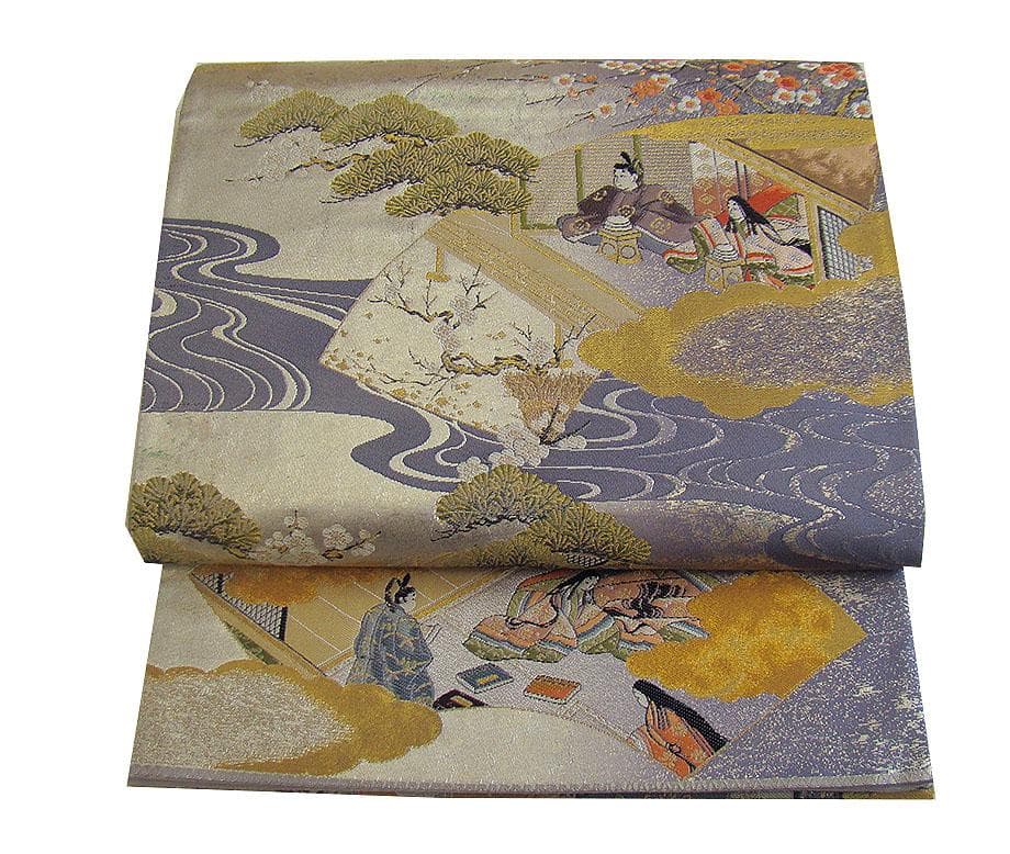 極上縮緬地 附下げ・訪問着＆袋帯・帯〆・帯揚げセット（正絹）未使用 HH2265