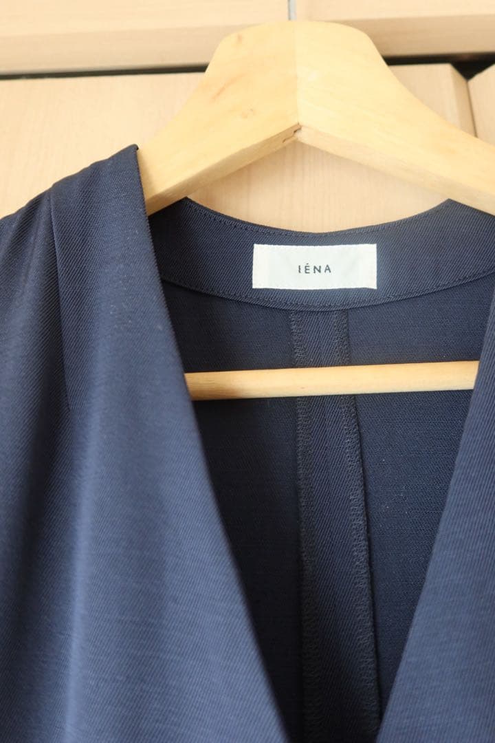 IENA ネイビー ノースリーブジャンプスーツ　36