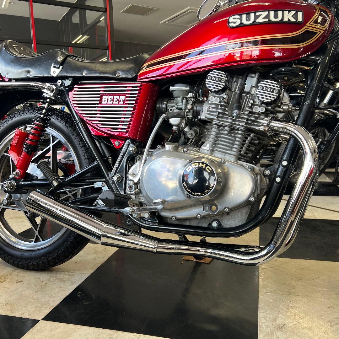 GS400/GS400E ヨシムラタイプメッキマフラー送料込み