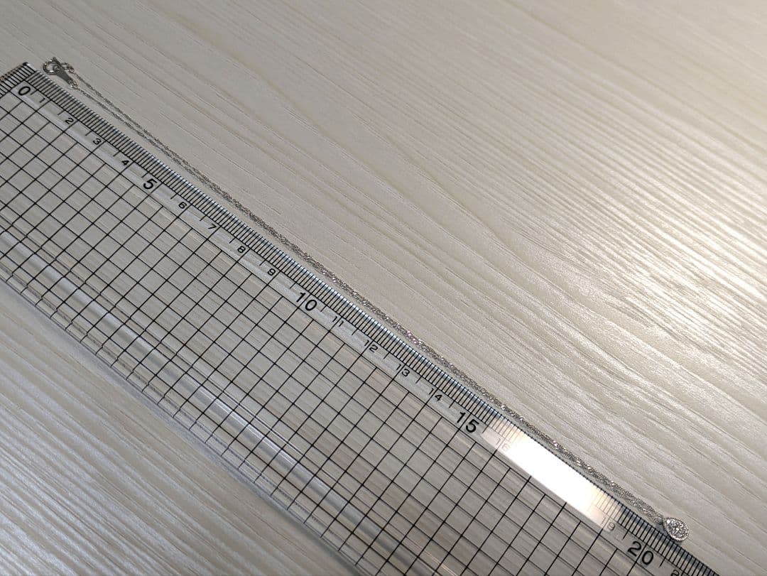 る*い様 K10 WG 0.04ct ダイヤモンド ネックレス