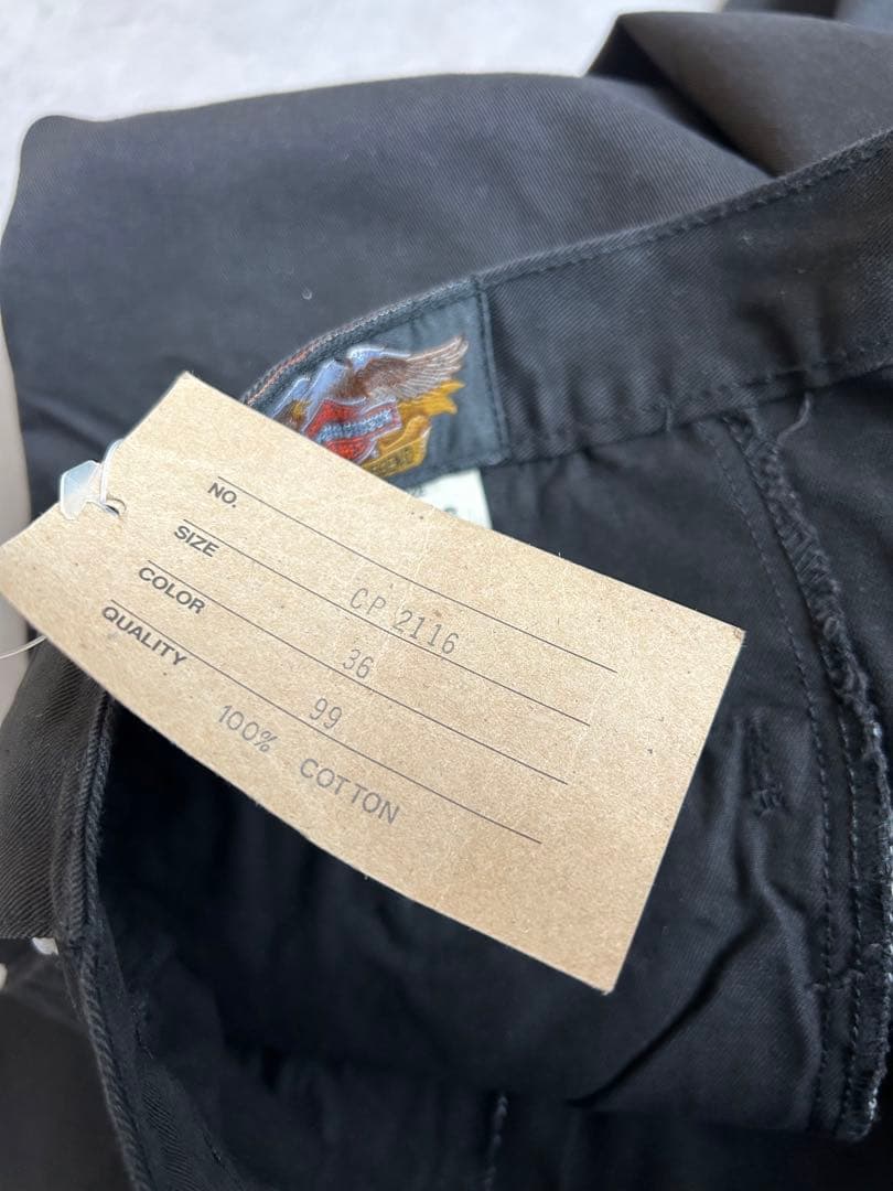 ハーレーダビッドソン 90s 未使用 デッドストック 2タック ワイドパンツ