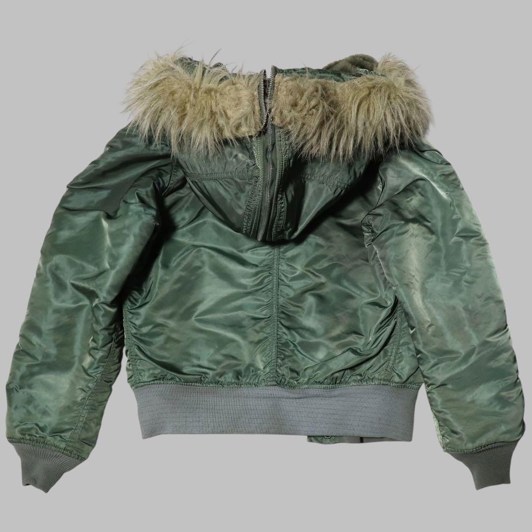 90s★USA製★ALPHA★N-2B フライトジャケット★M★短丈★Y2K