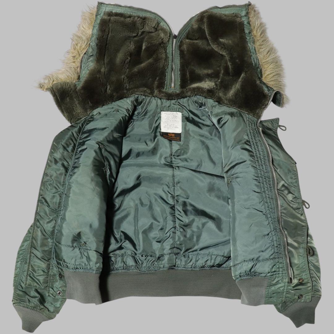 90s★USA製★ALPHA★N-2B フライトジャケット★M★短丈★Y2K