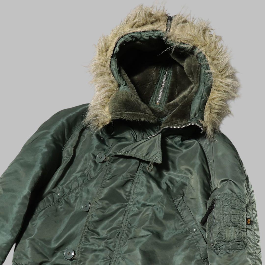 90s★USA製★ALPHA★N-2B フライトジャケット★M★短丈★Y2K