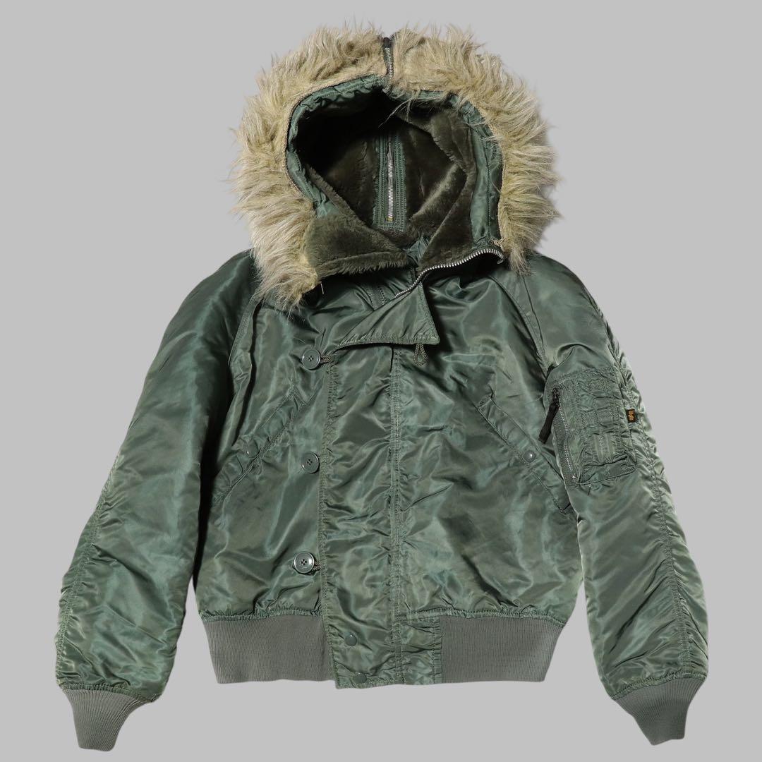 90s★USA製★ALPHA★N-2B フライトジャケット★M★短丈★Y2K