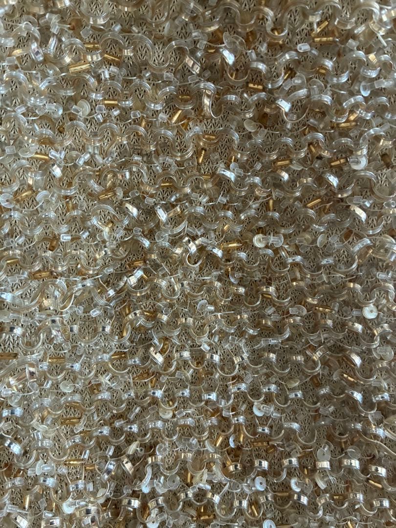 アンテプリマ　ワイヤーバッグ　がま口 ゴールド