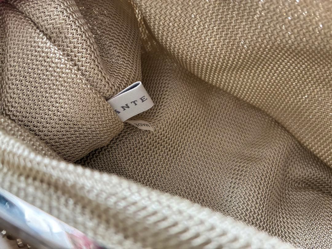 アンテプリマ　ワイヤーバッグ　がま口 ゴールド